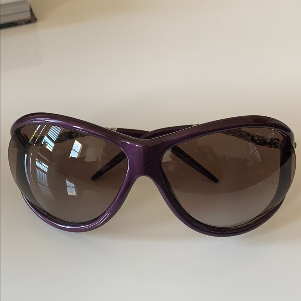 Roberto Cavalli purple serpent sunglasses